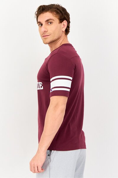 Champion Men Sportswear Fit Short Sleeve Outdoor T-Shirt, Maroon