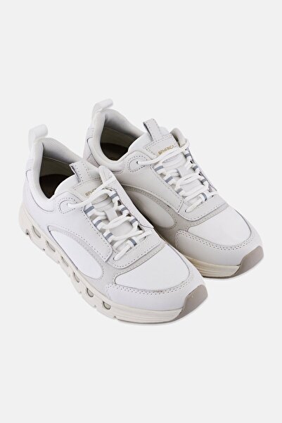 Geox Women Spherica Lace Up Casual Shoes, White