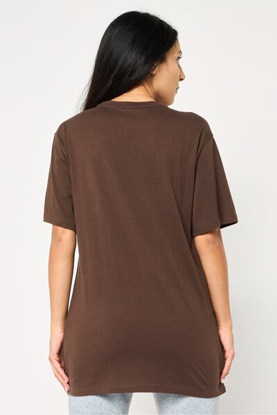 DKNY Sport Women Sportswear Fit Short Sleeve Outdoor T-Shirt, Brown