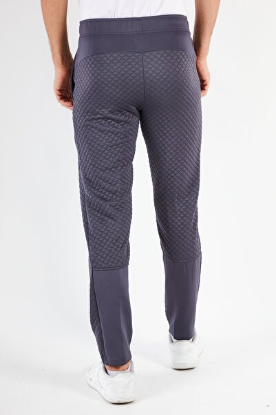 unipro Men Tapered Fit Quilted Sweatpants, Asphalt