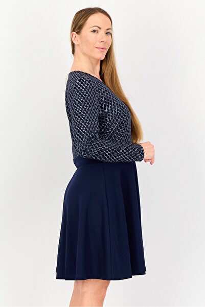 ORSAY Women Diamond Pattern Mini Dress, Multicolor