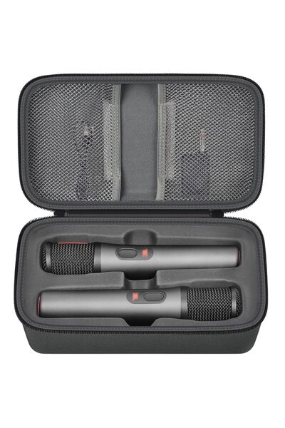 Choice جراب رمادي داكن (حافظة فقط) لميكروفون بلوتوث لاسلكي متوافق مع ميكروفون JBL PartyBox اللاسلكي Mic-2
