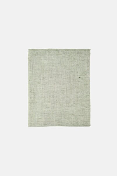 Real Simple Woven Shower Curtain, Heather Light Green