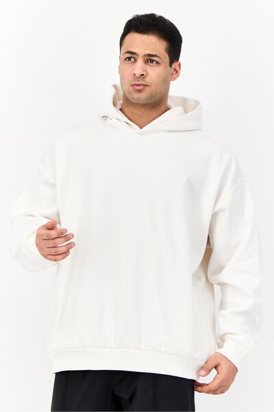 adidas Men Sportswear Fit Long Sleeves Outdoor Hoodie, White