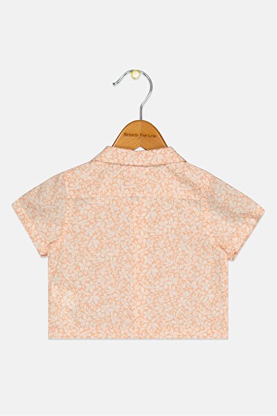 Gingersnaps Toddlers Boy Floral Print Short Sleeves Casual Shirt, Multicolor