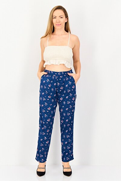 Reiko Women Street Fit Floral Print Straight Leg Pants, Multicolor