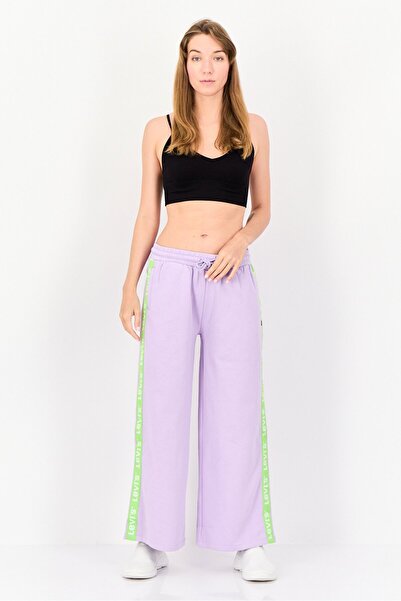 Levi's Women Regular Fit Brand Logo Sweatpants, Lilac