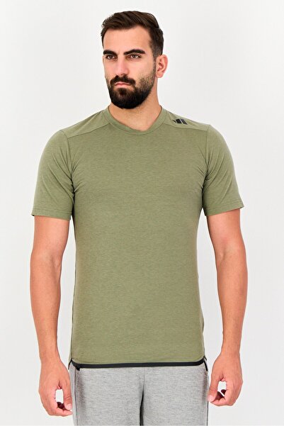 adidas Men Slim Fit Short Sleeve Pro Series Training T-Shirt, Olive
