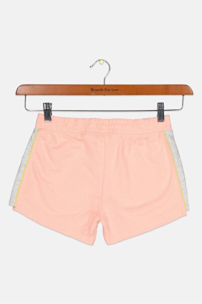 Puma Kids Girl Sportswear Fit Brand Logo Outdoor Shorts, Peach