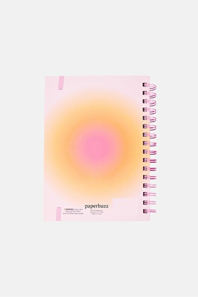 Paperbuzz إنه يوم جيد للسعادة، مجلة حلزونية مع قلم