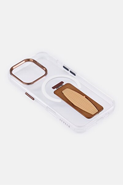 Levelo iPhone 16 Pro Morphix Magsafe Case With Grip And Stand, Transparent