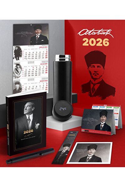 Halk Kitabevi 2026 Atatürk İstikbal Ajanda - Ημερολόγιο τοίχου των Πολεμιστών...