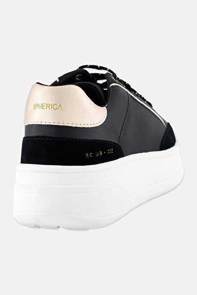 Geox Women Spherica Lace Up Casual Shoes, Black