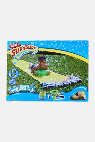 Wham-O لوح التزلج Slip N Slide بطول 18 قدمًا مع لوح التزلج أحادي الموجة