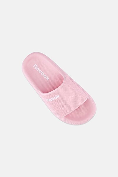 Reebok Kids Boy Brand Logo Slip On Slides, Pink