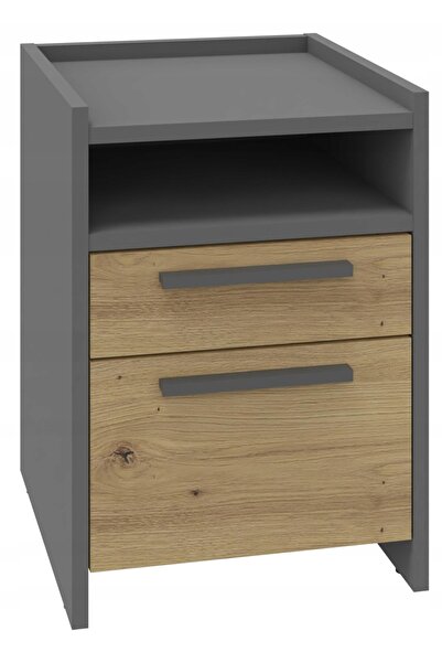 Other Noptieră ALTIVO 1SW1SNO, stejar artizanal-antracit, 1 sertar înalt, 1 sertar jos
