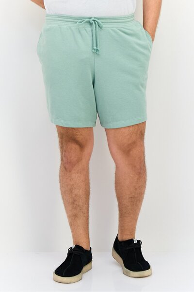 GAP Men Drawstring Plain Basic Shorts, Green