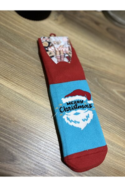 Lilyy Çorap Women's Thermal Christmas Themed Towel Socks