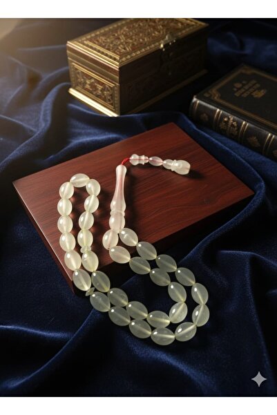 Anemore Collection سبحة كيديجوزي من حجر الأربا (11 مم × 7 مم) مع نظام القطع