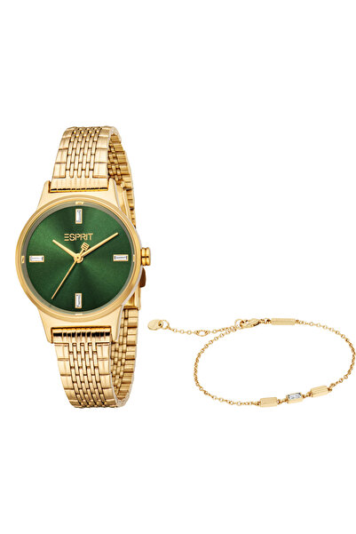 Esprit Women's Gold Stainless Steel Watch | Es1l519m0025