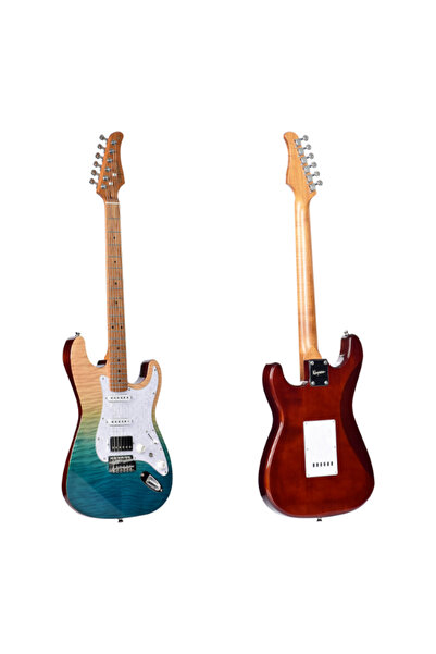 Kaysen KST-650 MBL Modern Strat Elektro Gitar | HSS Alnico V Manyetik