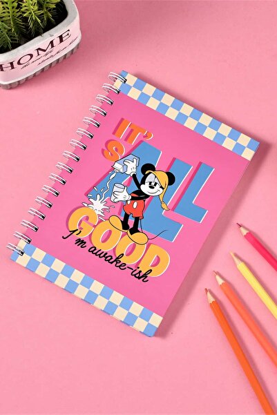 Disney Lisanslı Mickey Yemek Koleksiyonu A5 Günlük Planlayıcı (72 Sayfa, Çıkartmalarla)