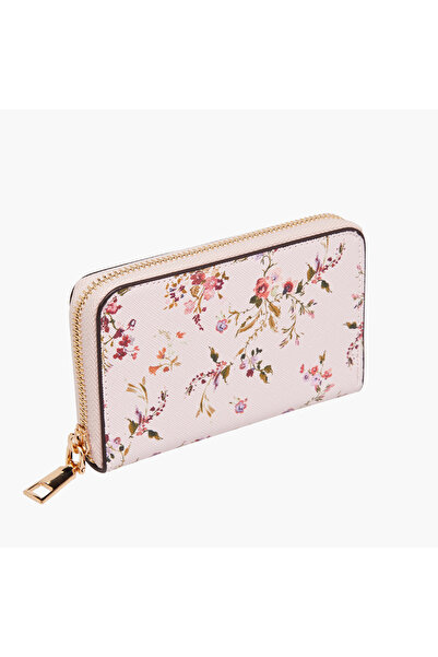 SASHA Floral Print Zip-Around Wallet