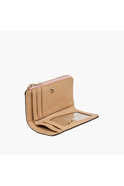 Guess Embossed Cardholder with Snap Button Closure