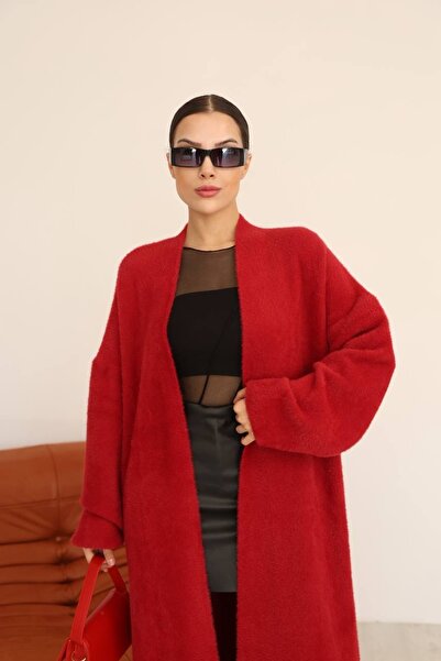 R&G RIMANERE GIOVANI Women's Winter Long Loose Cardigan - Soft Fuzzy Fabric