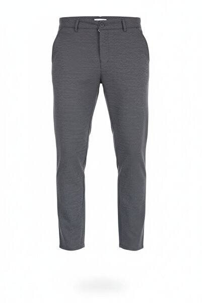 hello7 Men's Slim Fit Patterned Chino Pants Casual Elegance