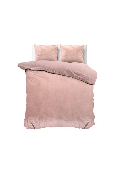 Sleeptime Lenjerie de pat, Sleeptime, pentru 2 persoane, Roz, Velvet, 220x240 cm