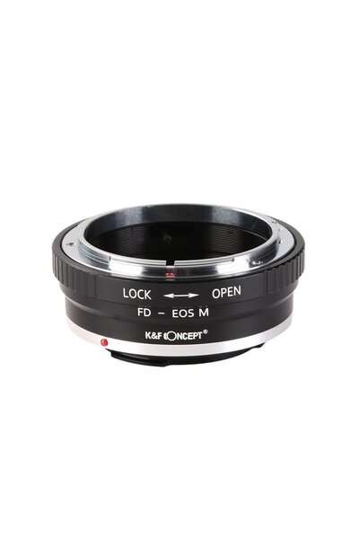 K&F CONCEPT Adaptor de montură Kent Faith FD-EOS M de la Canon FD la Canon EOS M