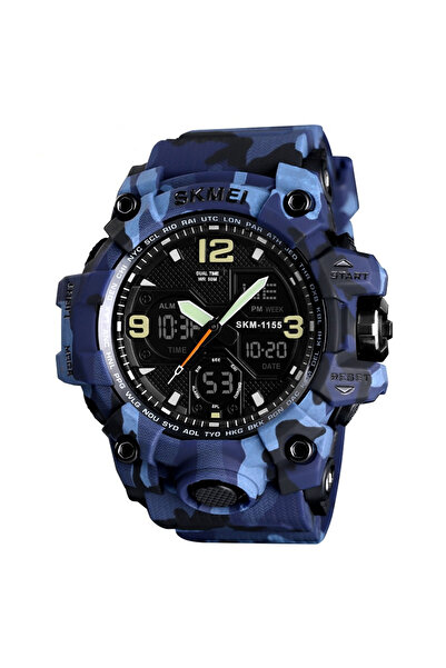 Skmei Ceas bărbătesc cu design militar, rezistent la șocuri, cu cuarț digital