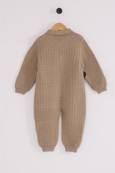 U.S. Polo Assn. 100% cotton snap-closure baby boy polo knit romper