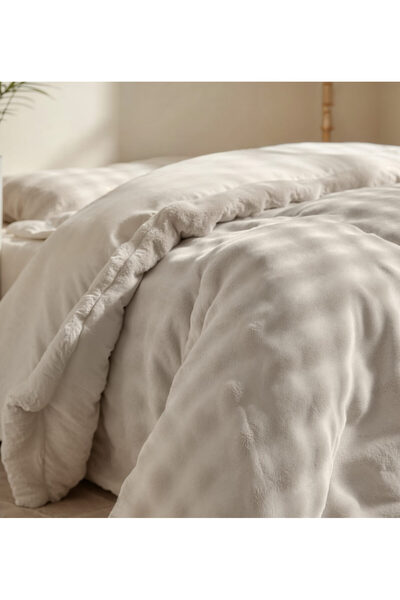 Sleeptime Premium bed linen set - OEKO-TEX® Standard 100, Beige, Polyester, 200 x 220 cm, Origin Netherlands
