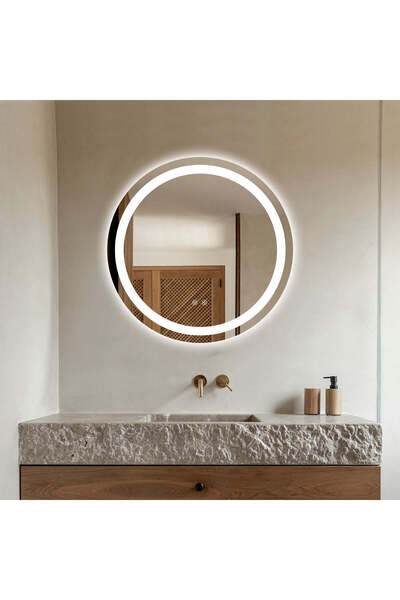 Smack Oglindă LED și tactilă, 60 x 60 cm, funcție de dezaburire,