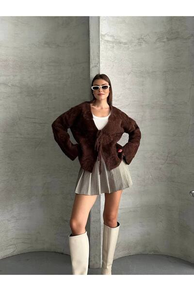 Bella Breeze Cardigan cu șireturi pentru femei, cu textura moale, confortabil...