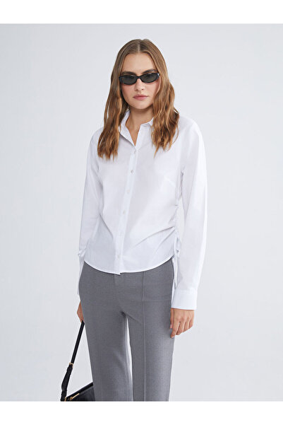 LC Waikiki Δημιουργήστε το στυλ σας από το UZG Store |   Γυναικείο πουκάμισο με λεπτομέρεια δεσίματος