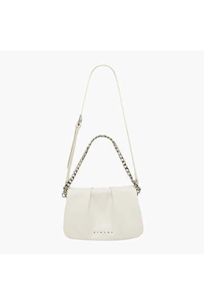 United Colors of Benetton UCB Sisley Solid Crossbody Bag with Detachable Strap