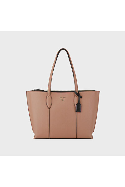 Nine West حقيبة جرادي ذات المقبض المزدوج المزخرف مع سحاب للإغلاق