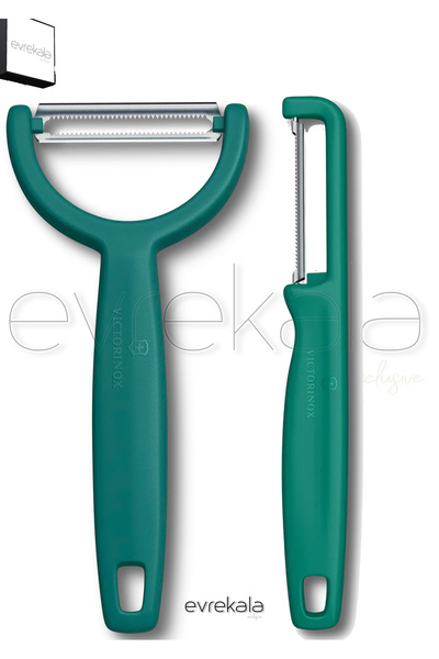 Victorinox Evrekala New Peeler Set Pastel Green Color Peeler Set Evrekala Boxed - New Peeler