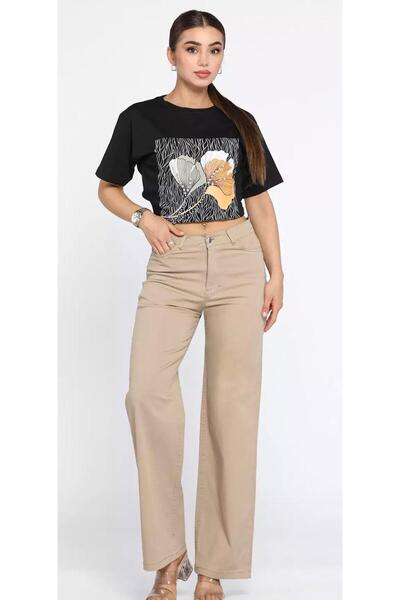 SHEVANE Princess&¥İ Season&&High Waist&&Stretch&&Women's Palazzo Denim Pants