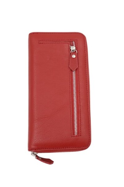 HASSION Leather Women's Wallet, HASSION, B02, Orange Red