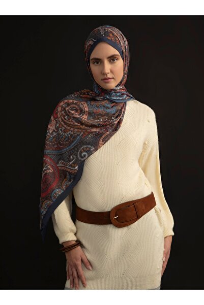 Tuva Ethnic Patterned Soft Shawl - Multi-Colored - V22-Tuva