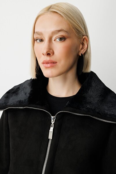 Ekol Plush Inside Chamois Coat 8005-26K Black