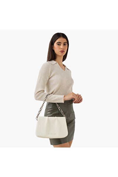 United Colors of Benetton UCB Sisley Solid Crossbody Bag with Detachable Strap