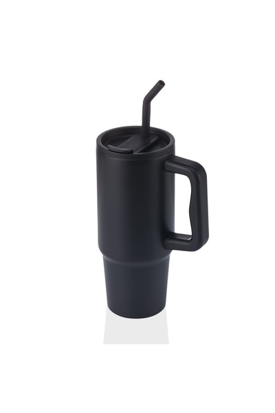 SQUARE ONE GIFTS BERN - Recycled Stainless Steel Tumbler with Reusable Straw
