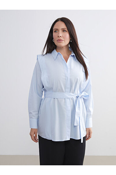 LC Waikiki Kuşaklı Kadın Gömlek Tunik