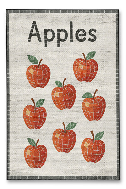 Rugs Modern Halı MOSSO Χαλί με υφαντό σχέδιο με γράμματα και μοτίβο τσίλι, vi...