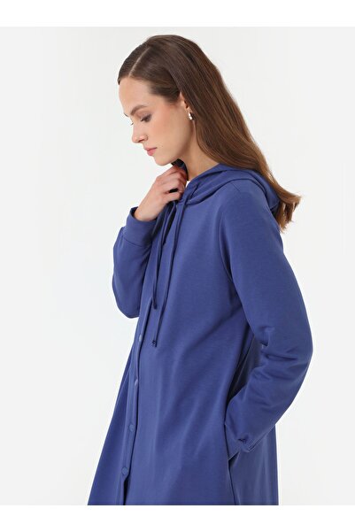 Benin Спортивна куртка з капюшоном і застібками / Пальто - Indigo -